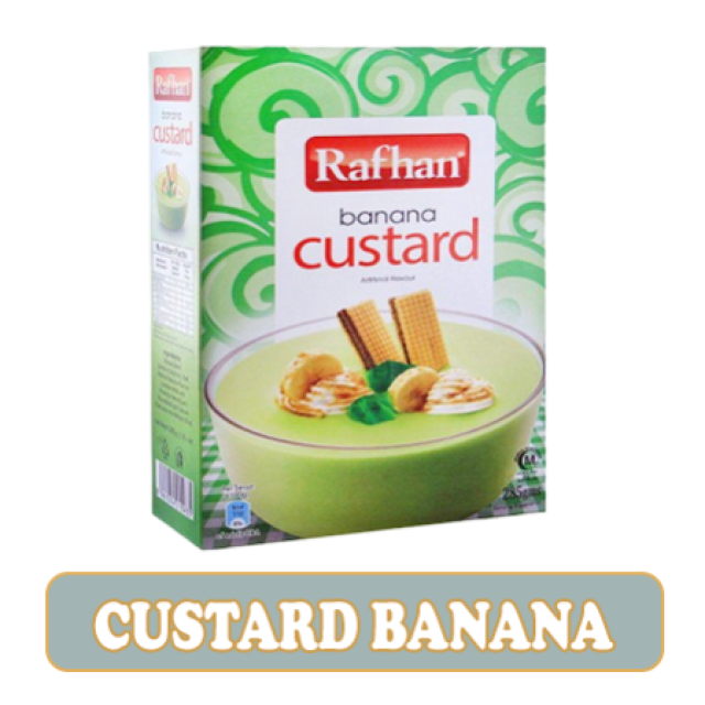 RAFHAN CUSTARD POWDER BANANA 275 GM