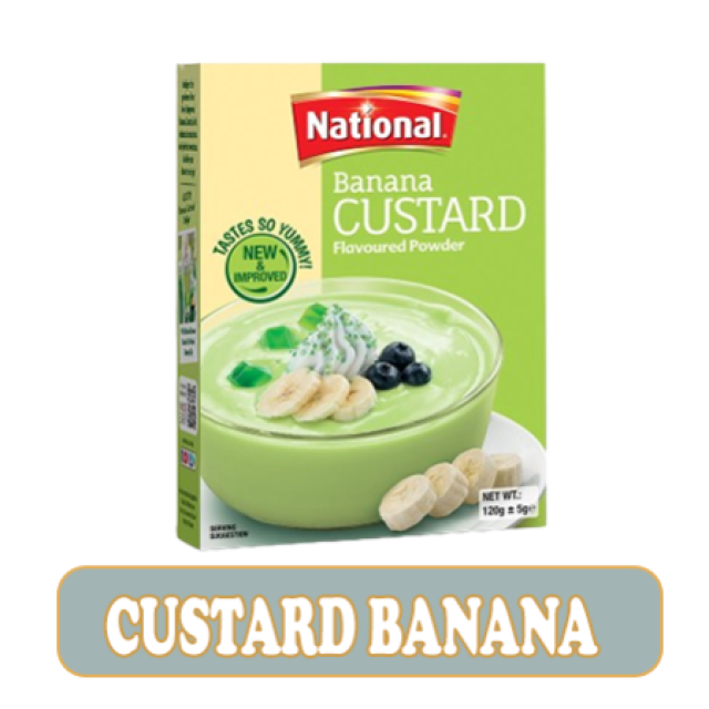 National Banana Custard Powder 120GM
