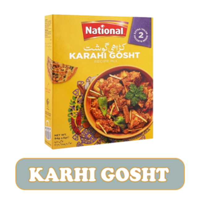 National Recipes Karahi/fry Gosht 85gm