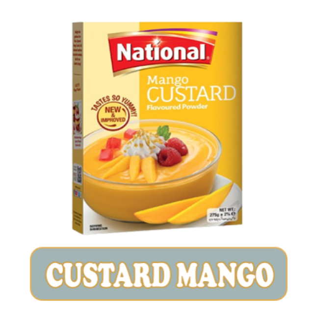 NATIONAL CUSTARD POWDER MANGO 120GM