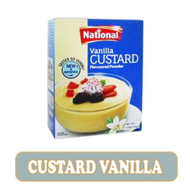 NATIONAL CUSTARD POWDER VANILLA 120GM
