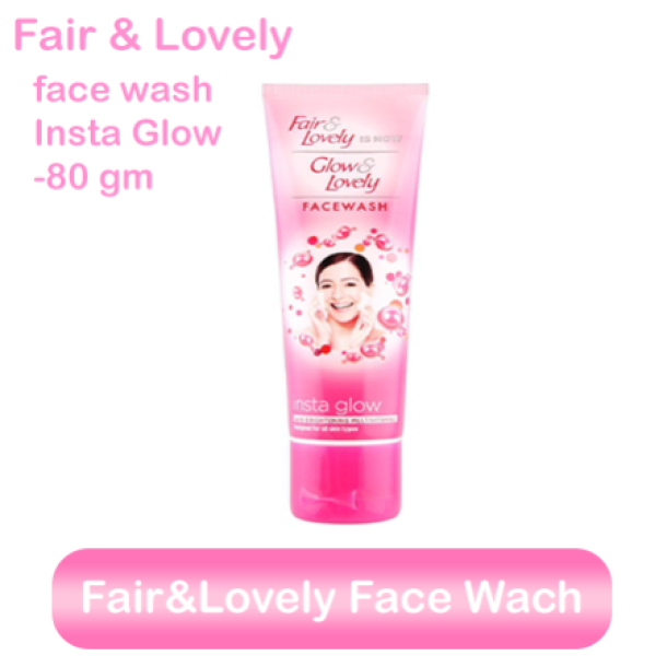 Fair & Lovely Is Now Glow & Lovely Insta Glow Face Wash, 80g