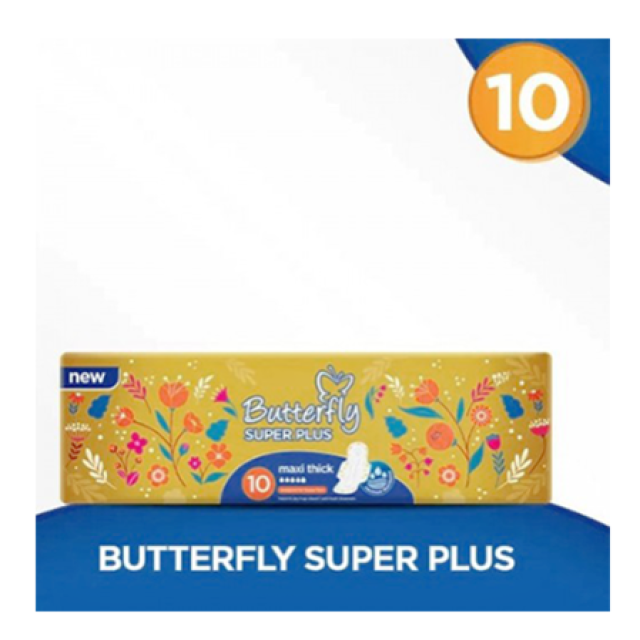 Butterfly Super Plus Maxi Thick Long 10 Pcs – Butterfly Pakistan
